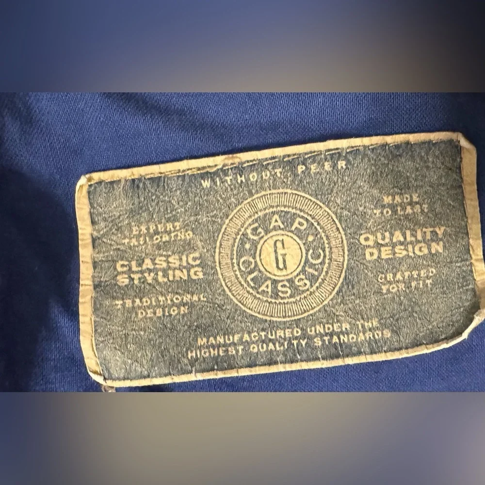 Vintage Gap Chore Field Jacket Olive Green Corduroy Cuffs Collar *NO SIZE TAG* - Picture 9 of 9